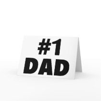#1 Dad Greeting Card