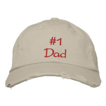 # 1 Dad Embroidered Baseball Cap