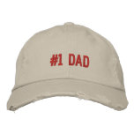 #1 DAD embroidered hats