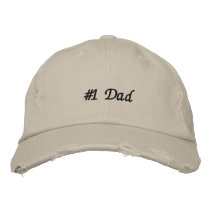 #1 DAD  Embroidered Hat