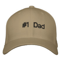 #1 Dad Embroidered Baseball Cap