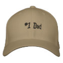#1 Dad embroidered hats