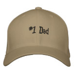 #1 Dad embroidered hats