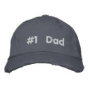 #1 Dad Embroidered Hat embroidered hats