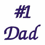#1 Dad Embroidered Polo Shirt