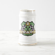 #1 Dad Father's Day Race Fan Coffee Mug
