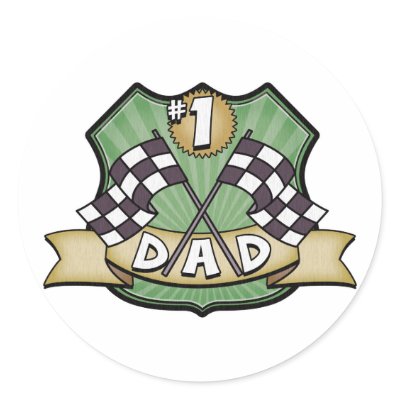 #1 Dad Father's Day Race Fan by koncepts