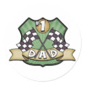 #1 Dad Father's Day Race Fan stickers