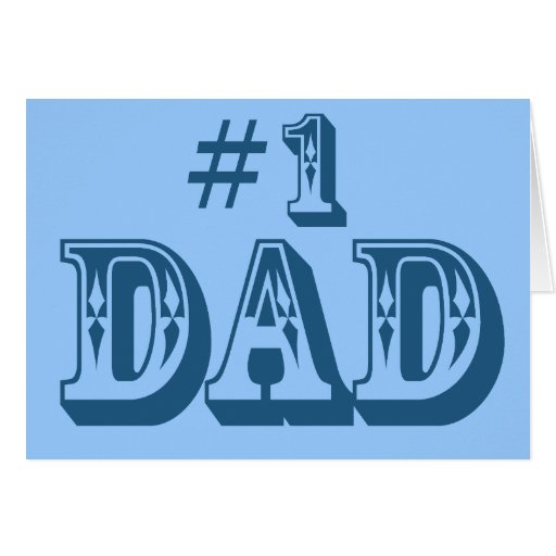#1 Dad Greeting Card