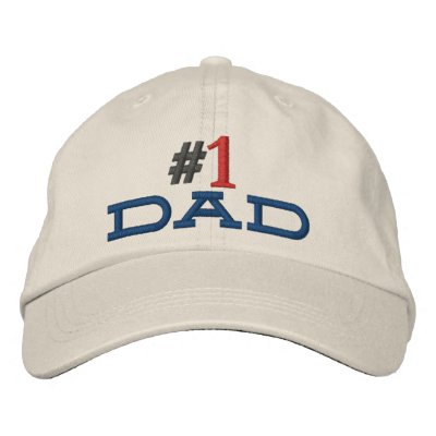 #1 dad hat stitched embroidered baseball cap by cavecorner