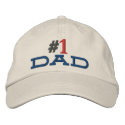 #1 dad hat stitched embroidered hats