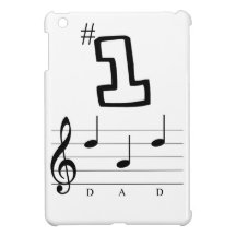 #1 Dad in Musical Notation iPad Mini Covers