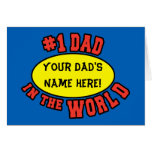 #1 Dad in the World Customise Father's Day