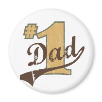 #1 Dad Fridge Magnet