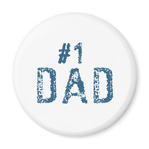 #1 Dad Fridge Magnet
