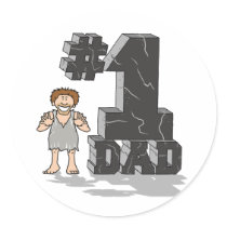 #1 Dad Stickers