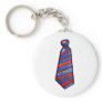 #1 Dad with Faux Tie on T-shirts Keychain
