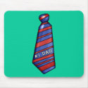 #1 Dad with Faux Tie on T-shirts mousepads