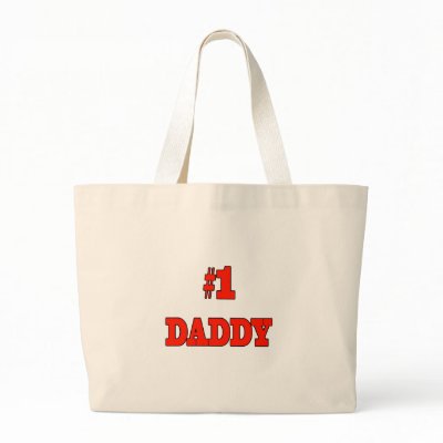 #1 Daddy Canvas Bag by fullofNuts