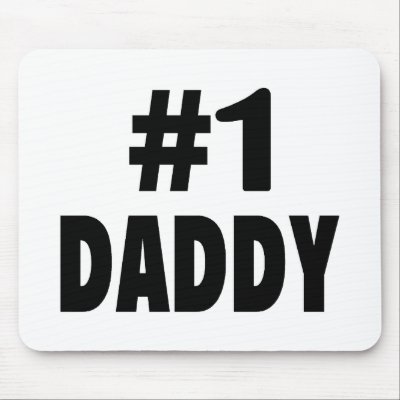 #1 Daddy (Blk) Mouse Mats by TeeZazzle