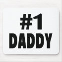 #1 Daddy (Blk) mousepads