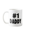 #1 Daddy (Blk) mugs