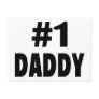 #1 Daddy (Blk) Postcards