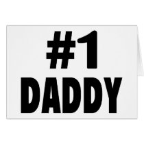 #1 Daddy Greeting Card