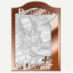 #1 Daughter In Law Copper Coloured Photo Frame photo sculptures