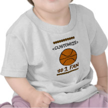 #1 Fan Basketball Customise it Tshirts