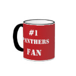 #1 Fan Crimson and White Coffee Mug
