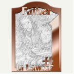 #1 Father In Law Copper Coloured Photo Frame