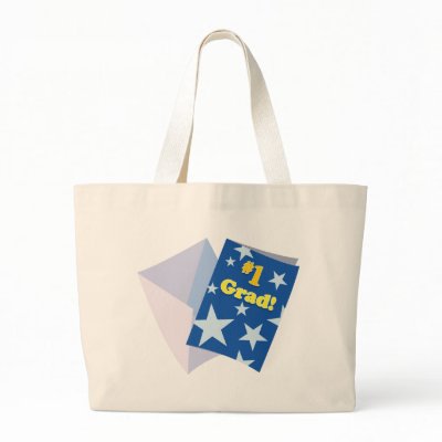 #1 Grad Canvas Bag by alternateworlds