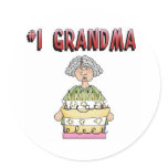 #1 Grandma (birthday) stickers