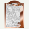 #1 GrandMa Copper Coloured Photo Frame Sculpture photo sculptures