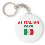 #1 Italian Papa Key Chain