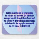1 John 4:9-10 Mouse Mats