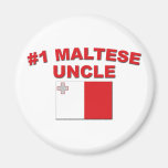 #1 Maltese Uncle Refrigerator Magnet