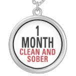 1 Month Clean and Sober Necklaces