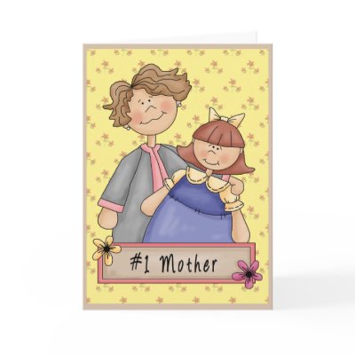 #1 Mother Greeting Card by RainbowCards