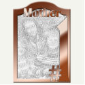 #1 Mother Copper Colored Photo Frame Sculpture photo sculptures