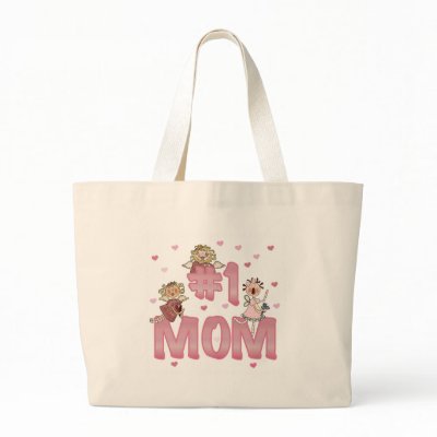 #1 Mum Tote Bag by mom_gifts