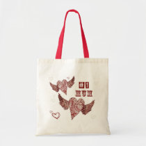 #1 Mum Fleur Winged Heart bags
