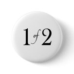 1 of 2 (twins) buttons
