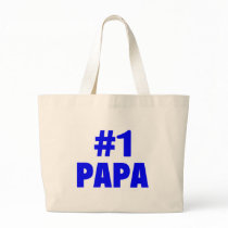 #1 Papa (Blue) Tote Bag