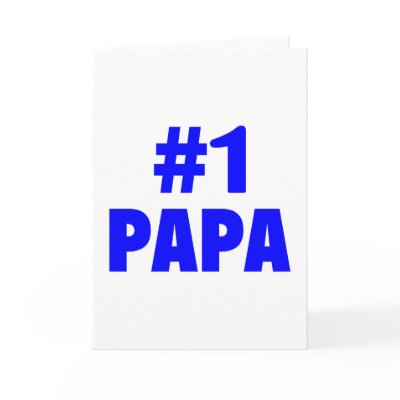 #1 Papa (Blue) by TeeZazzle
