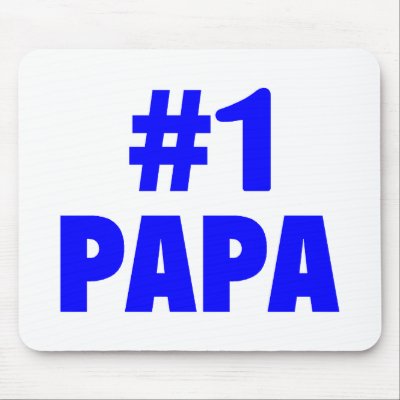 #1 Papa (Blue) by TeeZazzle