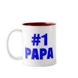 #1 Papa (Blue) Mugs