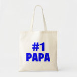 #1 Papa (Blue) Tote Bag