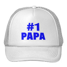#1 Papa (Blue) Trucker Hat